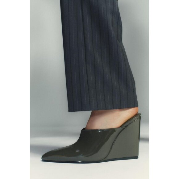 ZARA PATENT WEDGE HEELS - Picture 1 of 7